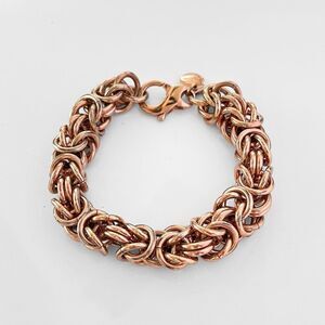 Dyadema Bronze Italy Byzantine Chain Link Bracelet